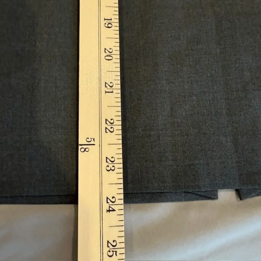 Hugo Boss Veronice Virgin Wool Stretch Blend Pencil Skirt Charcoal Gray‎ Size 8